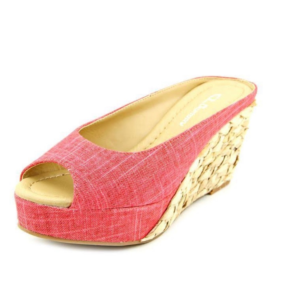 Cl By Laundry Daysie Wedge Sandals Size 5.5